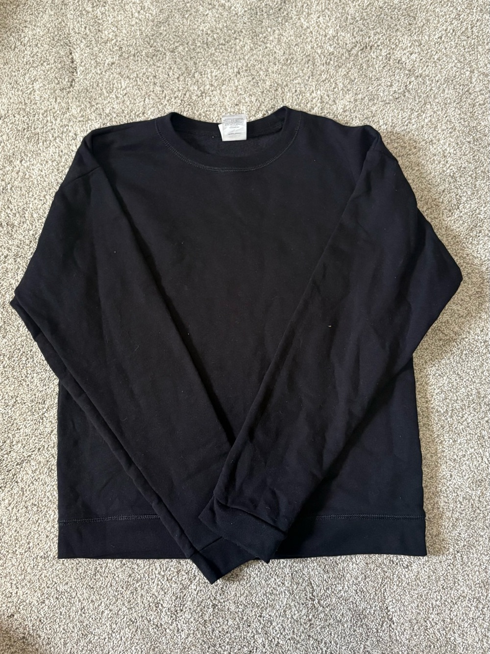 Hanes Black Men's Crewneck Sweater